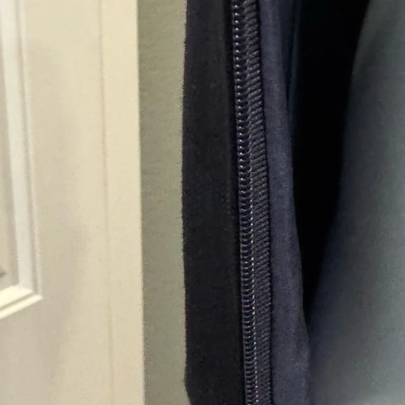 Orla Kiely Tiered Ruffle Dress | Dark Navy |Sleeveless Size 4 - Picture 13 of 16